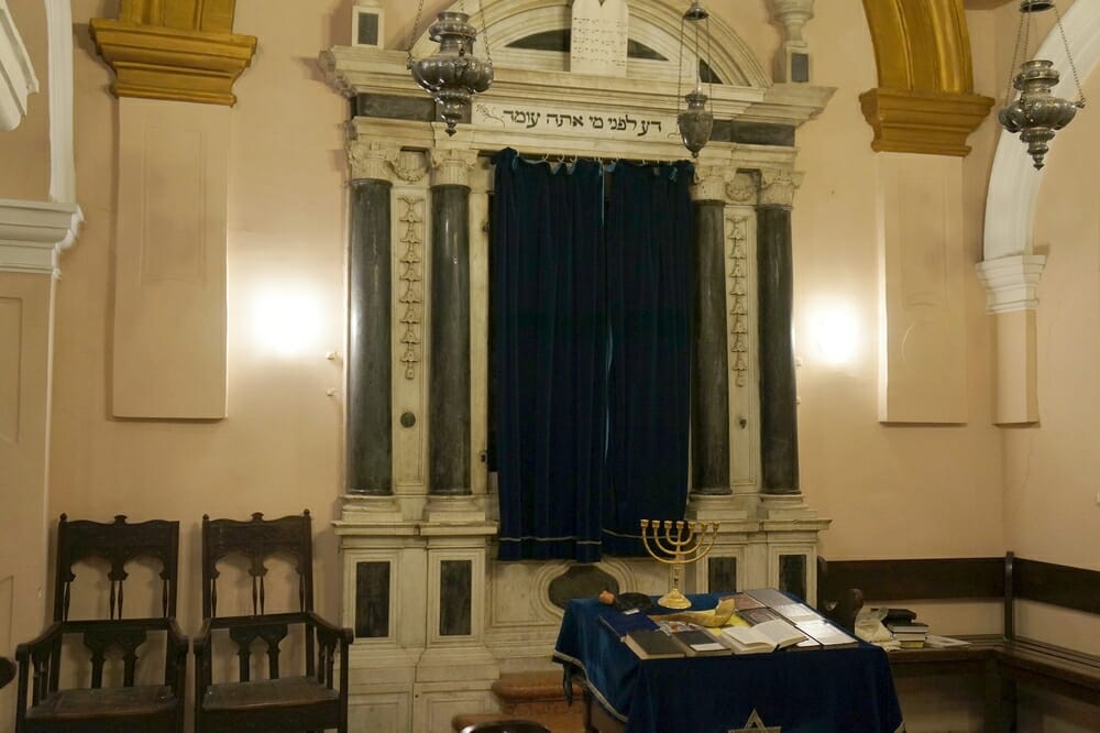Jewish Synagogue Split Interior Altar