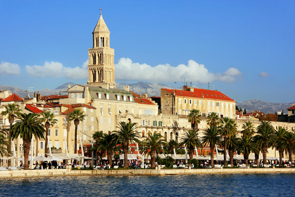 Split Diocletian’s Palace view from the sea