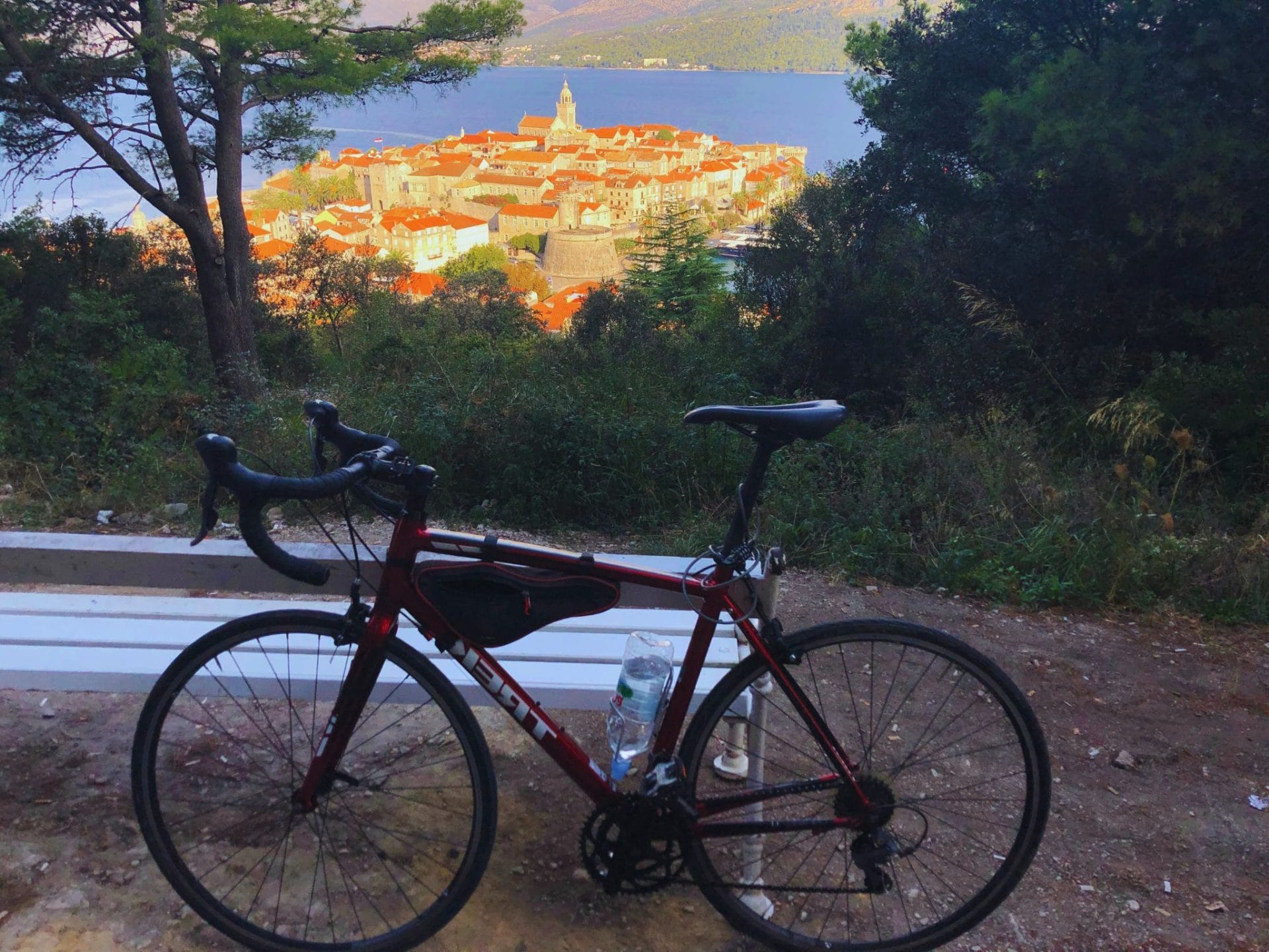 Cycling around Korcula Island