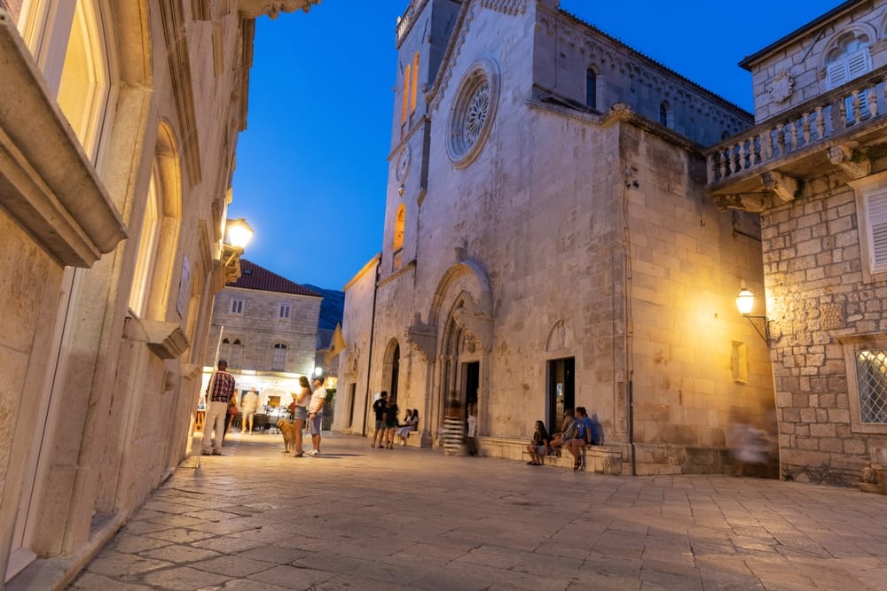 Korcula town on Korcula island