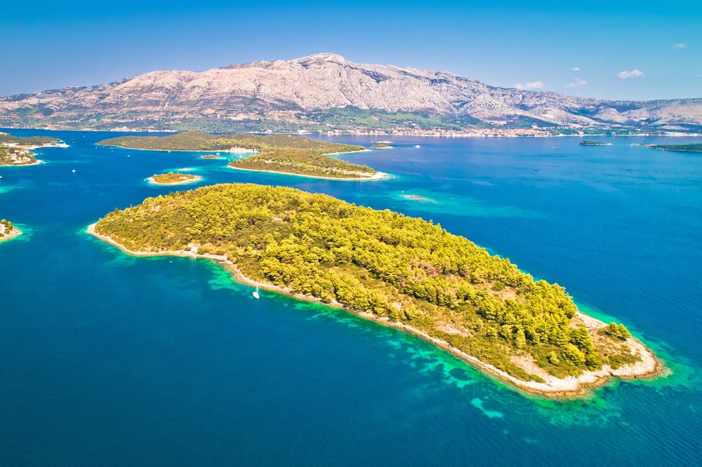 Vrnik island near Korcula Island